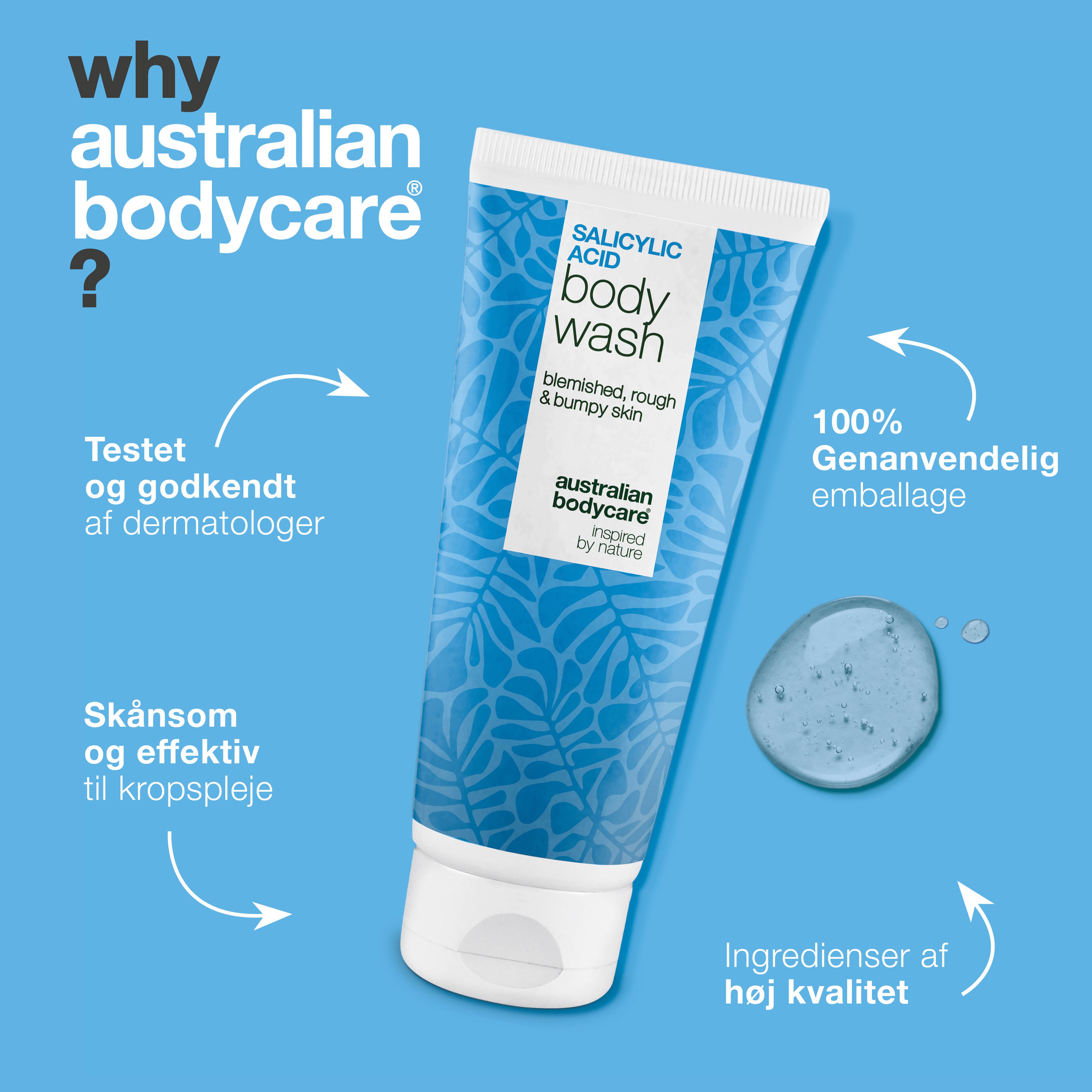 Salicylsyre Body Wash til uren hud på ryg, baller og bryst — Salicylsyre Body Wash mod bumser og tilstoppede porer. Med salicylsyre, niacinamid og zink PCA.