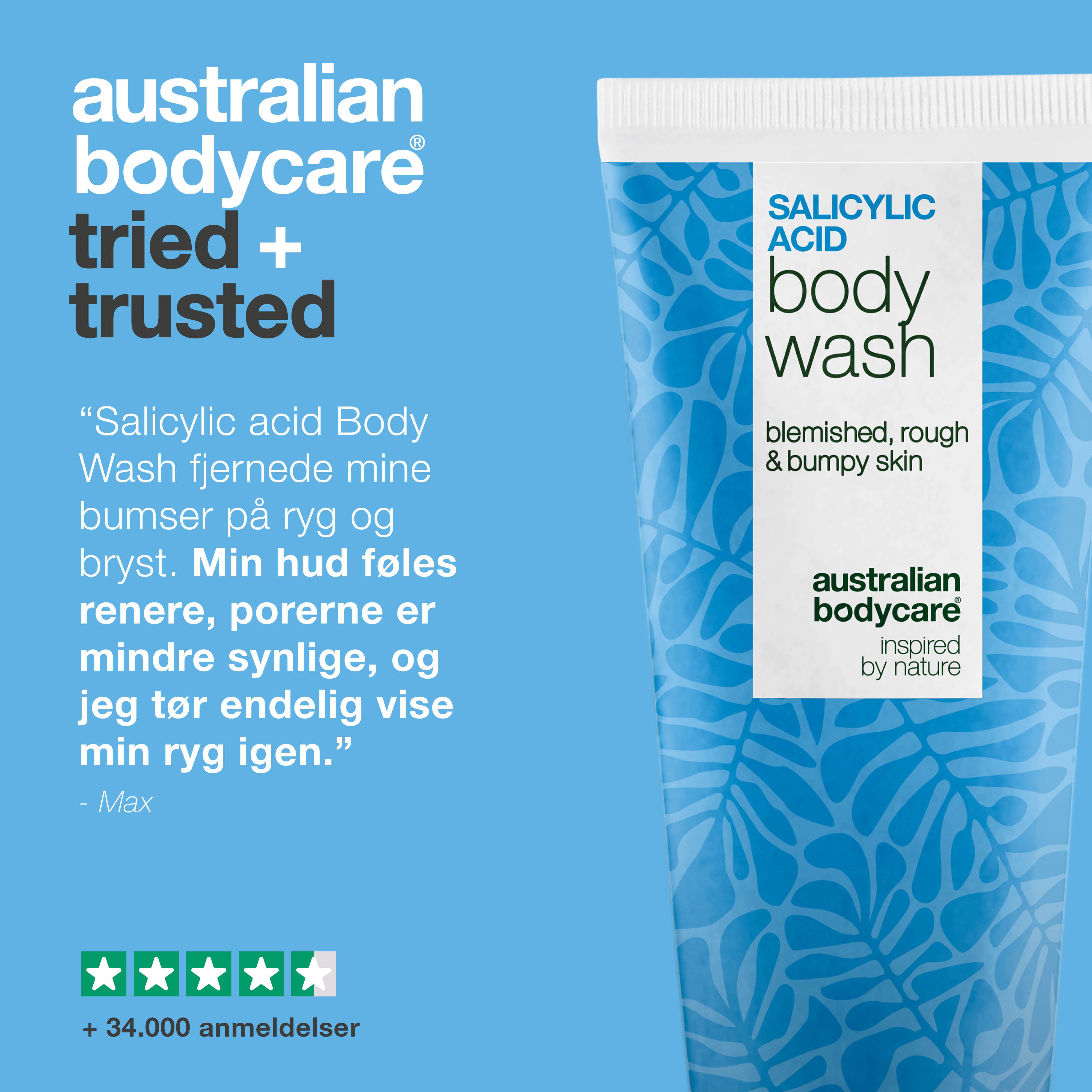 Salicylsyre Body Wash til uren hud på ryg, baller og bryst — Salicylsyre Body Wash mod bumser og tilstoppede porer. Med salicylsyre, niacinamid og zink PCA.