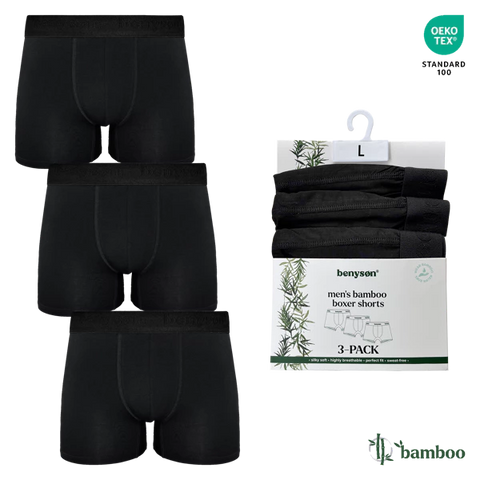 Benysøn Bamboo Men Boxershorts 3 Pack EXCELLENT QUALITY!