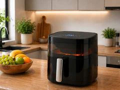Verk Group Airfryer 1200w 4l touchpanel 8 programmer