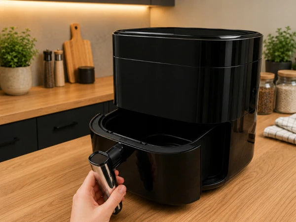 Verk Group Airfryer 1200w 4l touchpanel 8 programmer