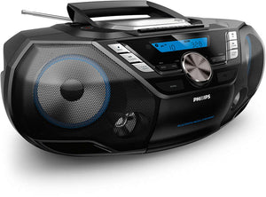 Philips AZB798T/12 ghettoblaster med DAB+ med CD og Kassettebåndoptager