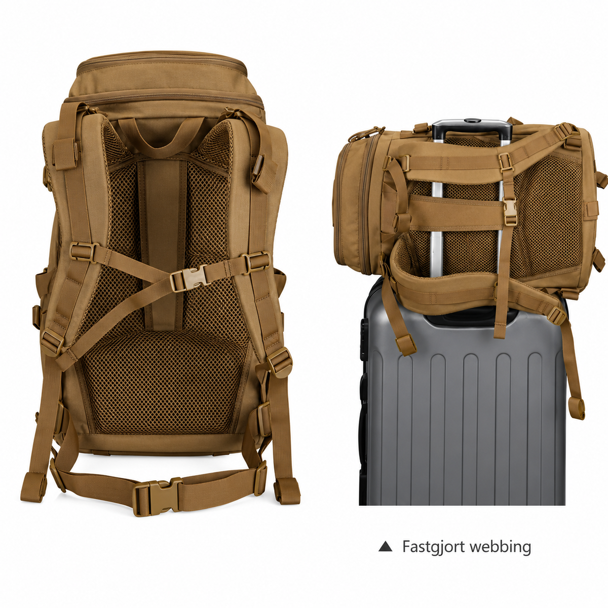 Trekker 45L – Rummelig Rygsæk til Sport & Friluftsliv