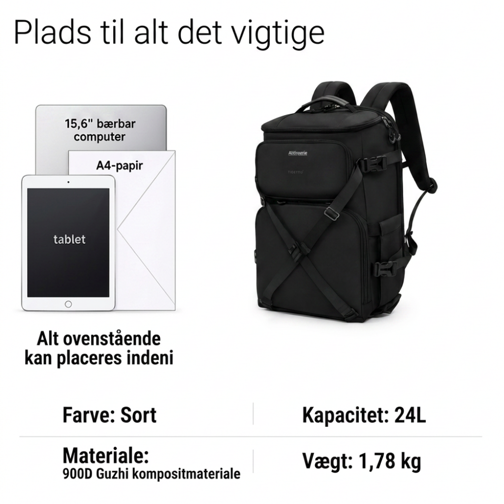 GearPak 24L – Kamerarygsæk med Regnslag