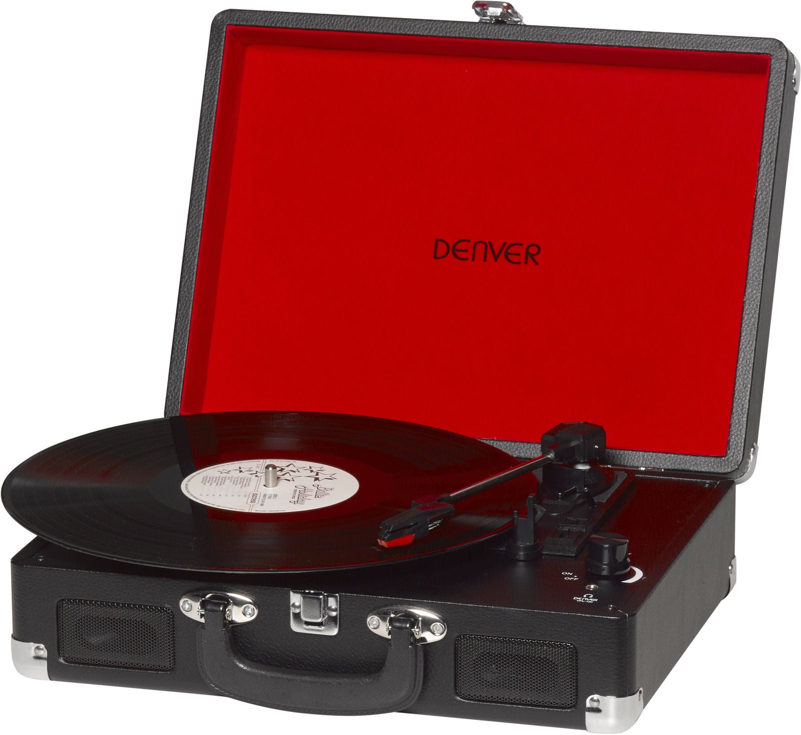 DENVER VPL-120 Blue/RED USB Transportabel pladespiller