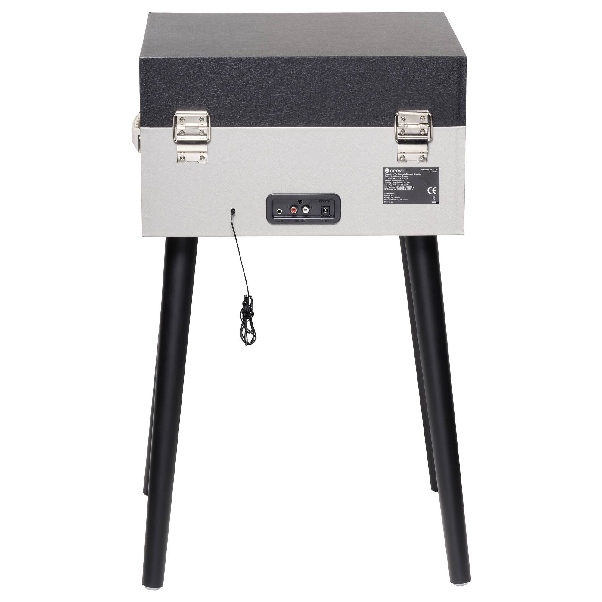 DENVER VPR-250 - Pladespiller på ben FM/USB/Bluetooth