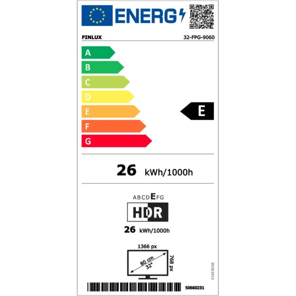 FINLUX 32FPG9060 32'' TRANSPORTABEL TV MED BATTERI - MARINEBLÅ