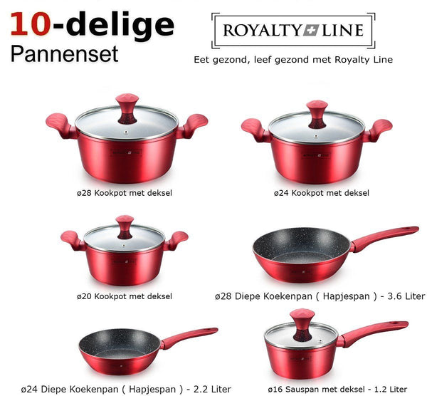 Royalty Line RL-FD10 Køkkensæt 10 dele NYHED