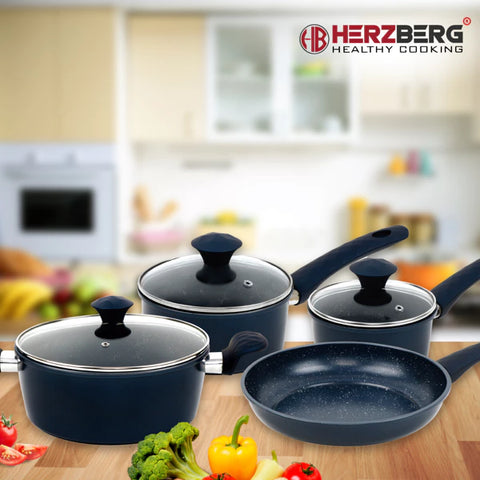 Herzberg HG-04685BLU: Køkkengrejsæt 7 dele