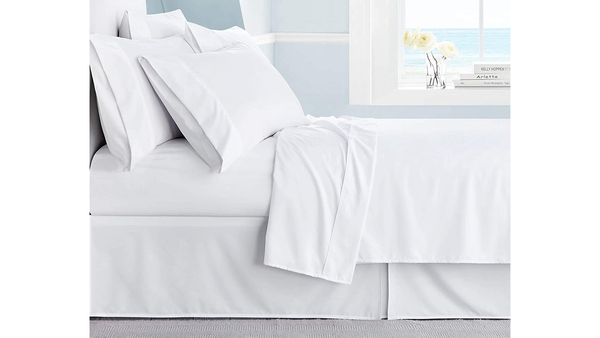 Boxmadraslagen i bomuldssatin – alle størrelser