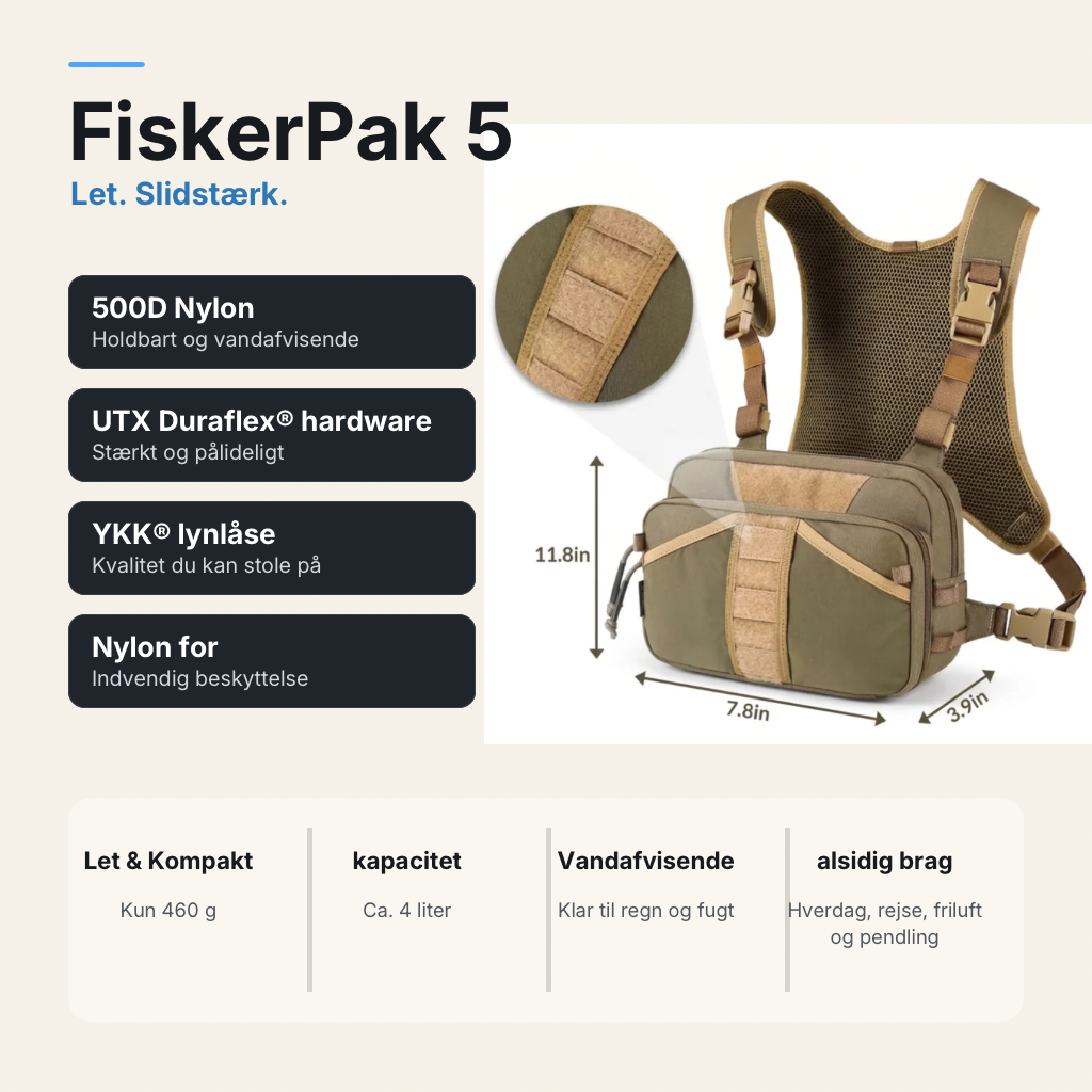 FiskerPak-5 – Robust Fiskeri Taske