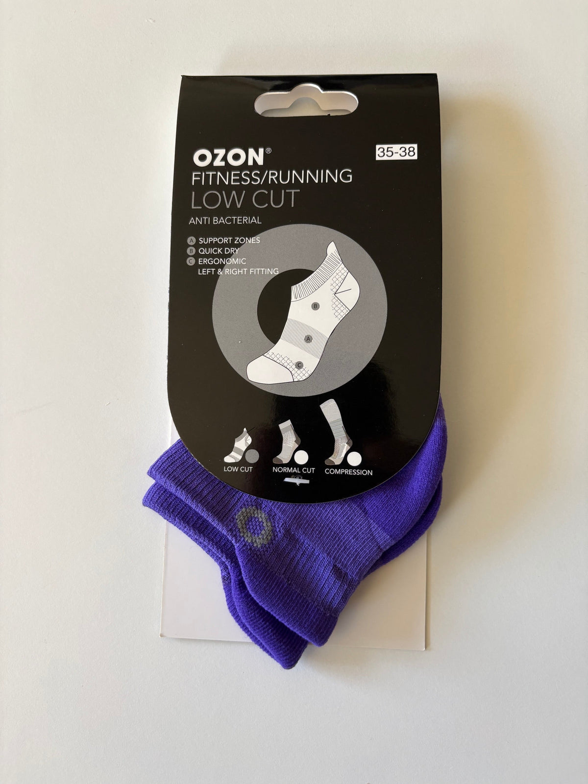 OZON Low Cut Fitness/Running sokker 35/38 RESTSALG