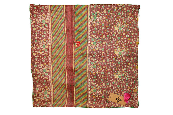 Sari vintage kantha pude 60*60 cm