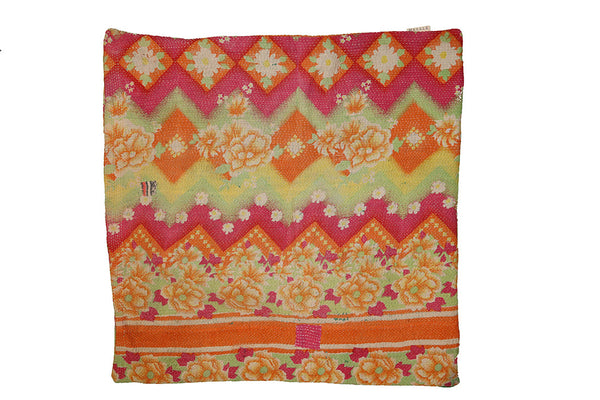 Sari vintage kantha pude 60*60 cm