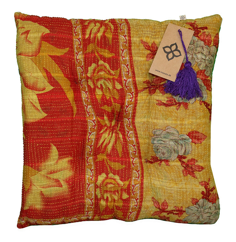 Kantha vintage hynde 40*40 cm bomuld