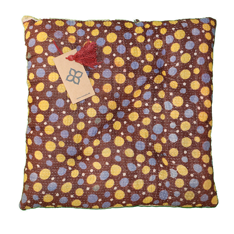 Kantha vintage hynde 40*40 cm bomuld
