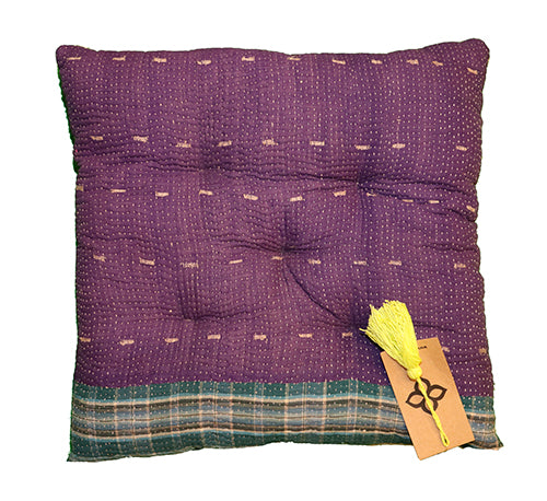 Kantha vintage hynde 40*40 cm bomuld