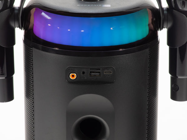 PartyZone Karaoke Sæt m. 2 Mikrofoner (Sort)