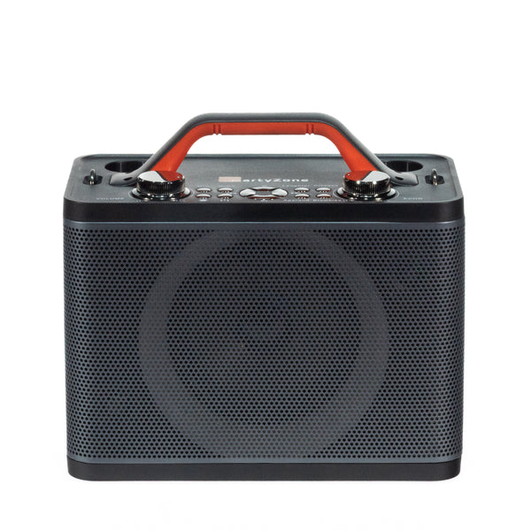 PartyZone Karaoke Højttaler m. 2 Mikrofoner (Sort)