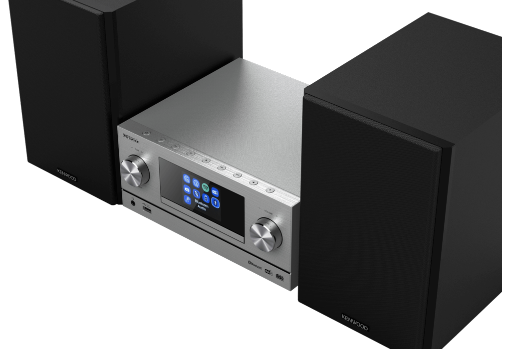 Kenwood M-9000S-S Minianlæg - SØLV inkl. 2 højttalere