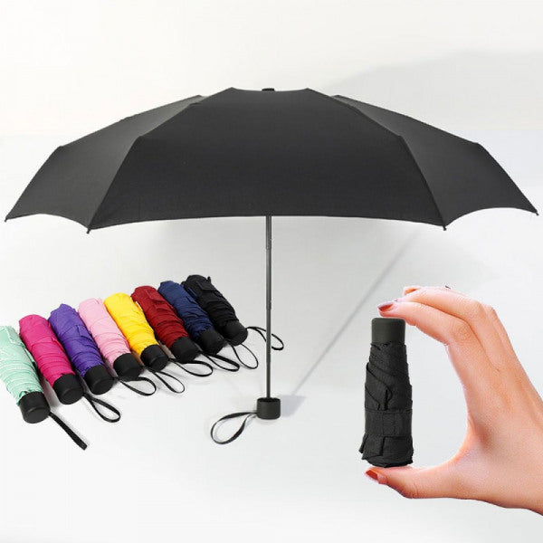 Sammenfoldelig mini paraply 87 cm
