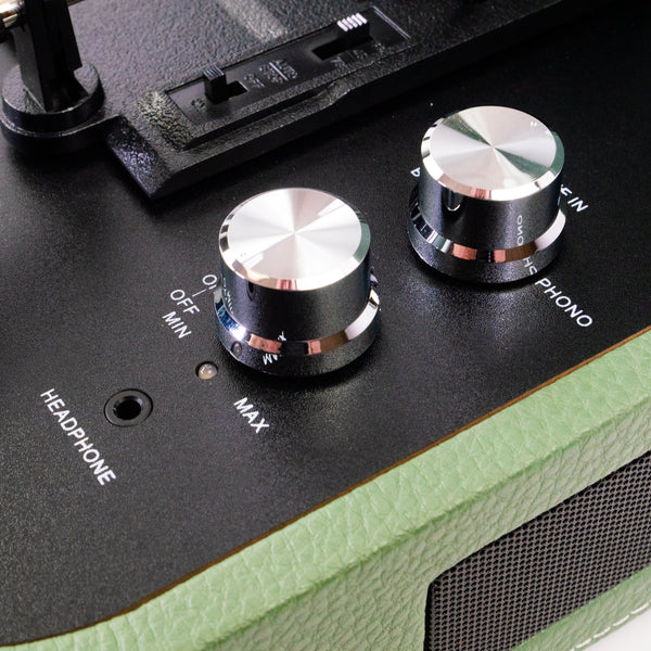 Studio 57 Mellow Pladespiller m. LP Stativ (Grøn)