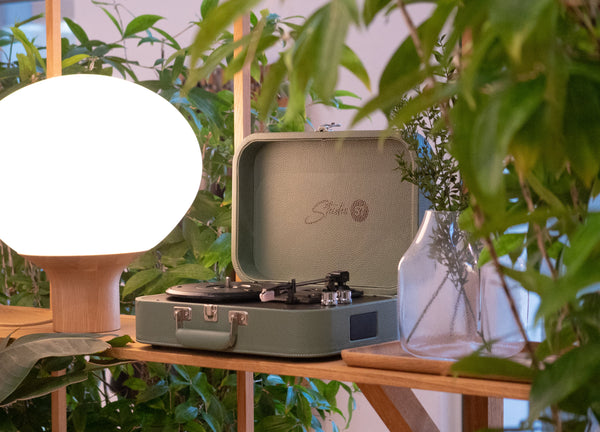 Studio 57 Mellow Pladespiller m. LP Stativ (Grøn)