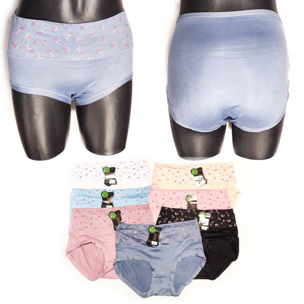 Women's High Waist Bamboo Panties, 3XL-6XL,134