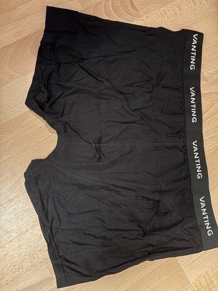 Vanting 2 PAK Bamboo Trunks Black