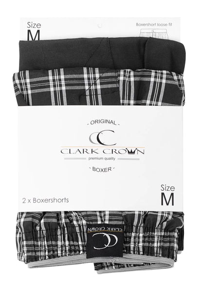 Clark Crown® herre Web boxershorts med gylp 2 pak