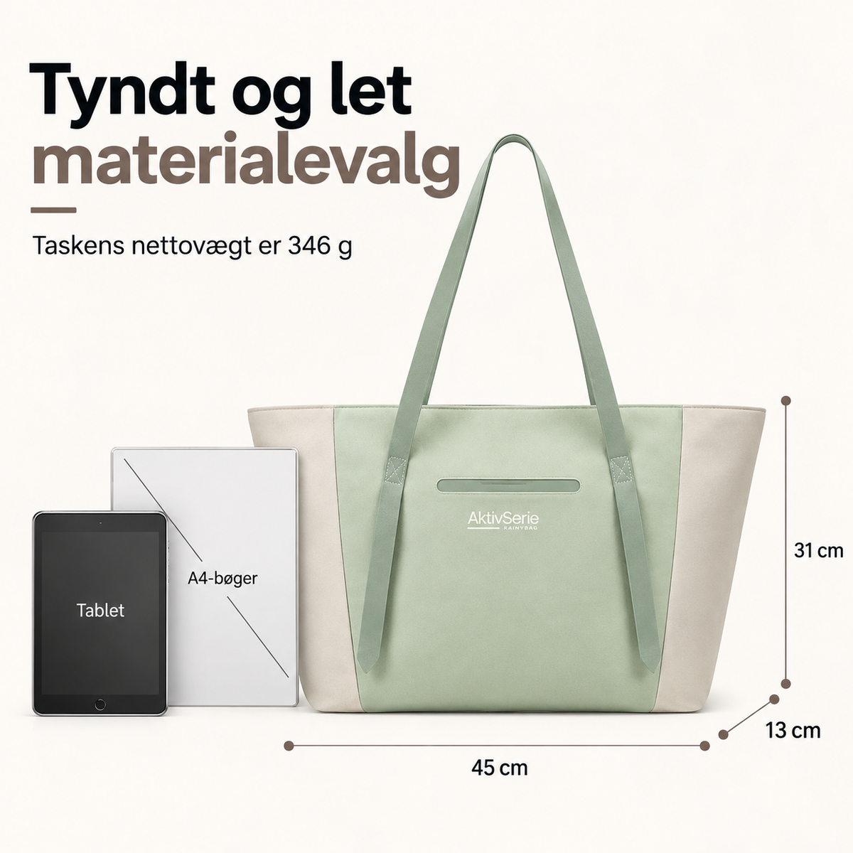 DagTote 12L – Let Vandafvisende Totetaske