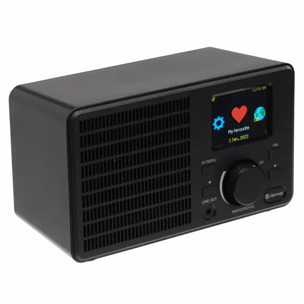 Denver IR-122 Wi-Fi Internet radio med indbygget højttaler og bluetooth