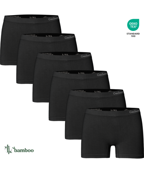 GAUBERT® 3103- 6-pak sømløse bambus boxershorts til kvinder