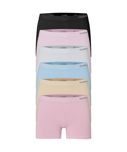 GAUBERT® 3103- 6-pak sømløse bambus boxershorts til kvinder
