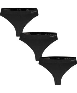 GAUBERT® 3104-Sort 6-pak sømløse bambus G-strengs trusser