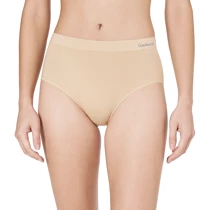 3101-Mix 6-pak sømløse midi-trusser i bambus flerfarvet mix