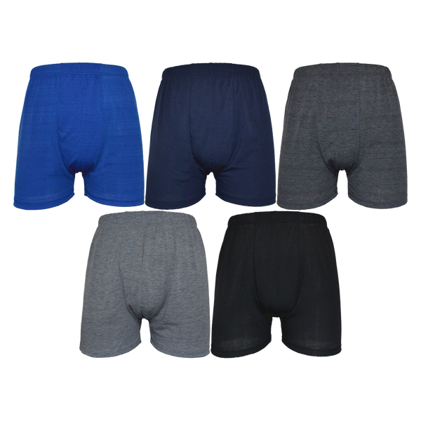 GIANVAGLIA®  5-Pak  Basic Wide Bomulds Boxershorts Plus Size XXL-5 XL 023G