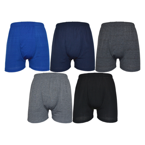 GIANVAGLIA®  5-Pak  Basic Wide Bomulds Boxershorts Plus Size XXL-5 XL 023G