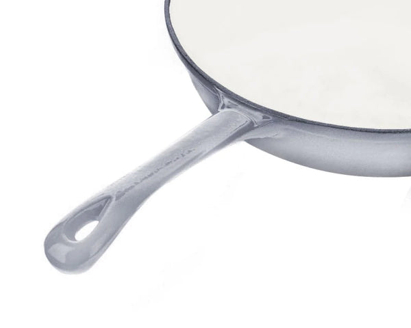 Kinghoff KH-1518 Emaljeret støbejernspande 20 cm GRÅ/Hvid