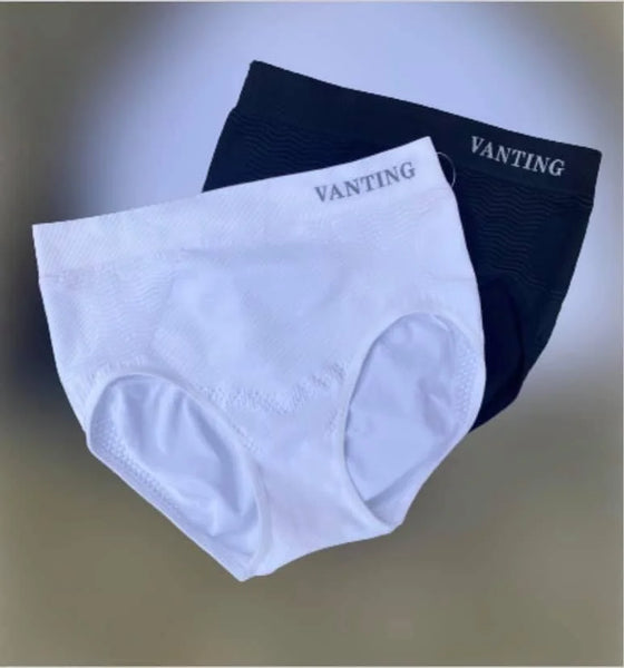 Stram op trusser fra Vanting 3 pak. Sort og hvid