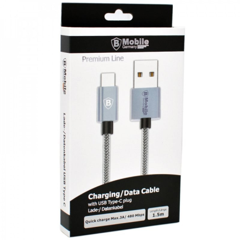 B Mobile Kvalitets USB lade/datakabel