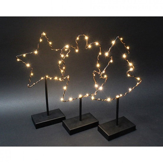 Metalfigur med 20 LED lys
