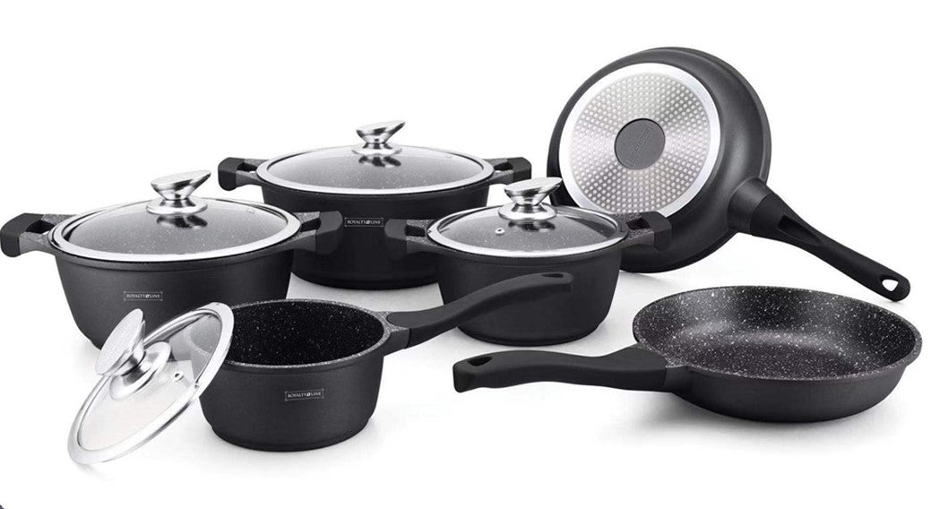 Royalty Line BS-1010 Grydesæt med Non-Stick marmor  belægning