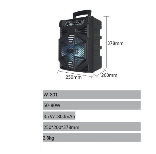 Genemy W801 Bluetooth karaoke højttaler