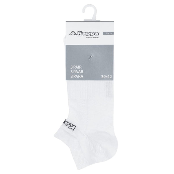 Original KAPPA bomulds sneaker sokker med MESH stof i en pakke med 3