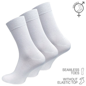 Unisex sundheds sokker uden elastik 3 par