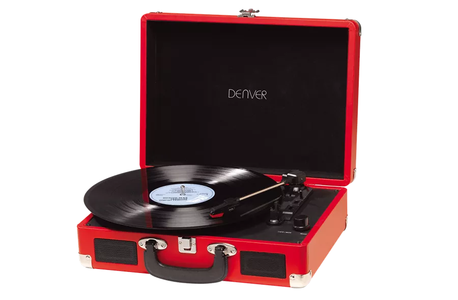 DENVER VPL-120 Blue/RED USB Transportabel pladespiller