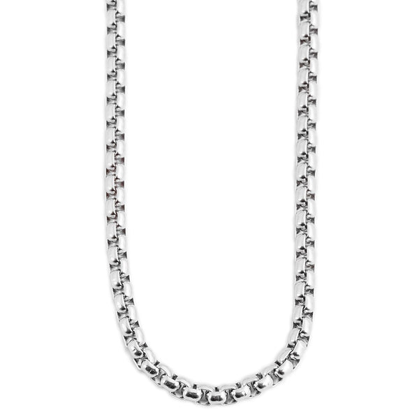 Akzent venezia kæde i ædelstål , sølv 50 cm