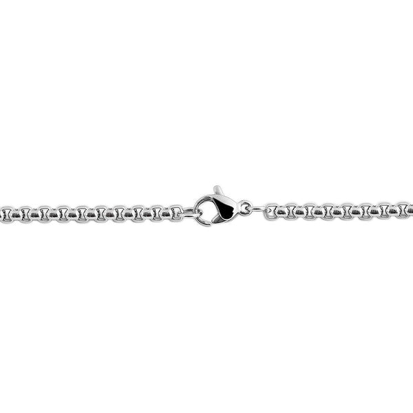 Akzent venezia kæde i ædelstål , sølv 50 cm