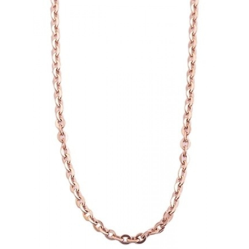 Akzent ankerkæde i ædelstål , rosa guld 50 cm